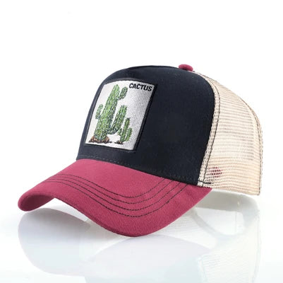 TQMSMY Summer Baseball Cap Animal Embroidery Cactus Cotton Trucker Hats For Men Women Gorras hats Casual Caps Casquette DHXRZ