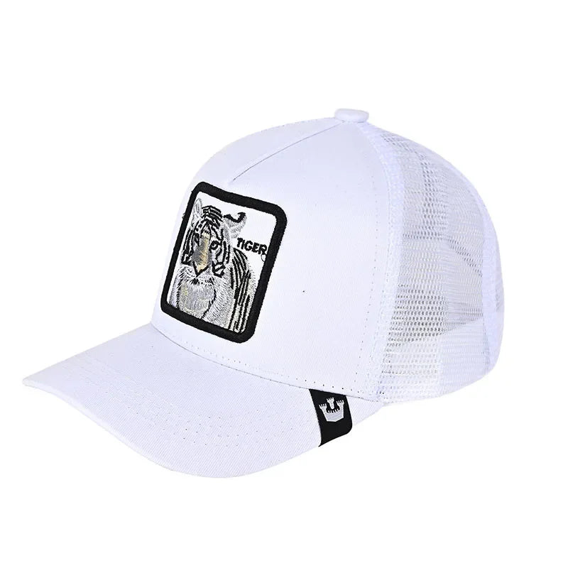 Baseball Caps Men Women Snapback Hip Hop Cap With Fashion Animals Embroidery Summer Breathable Mesh Trucker Caps Streetwear Bone