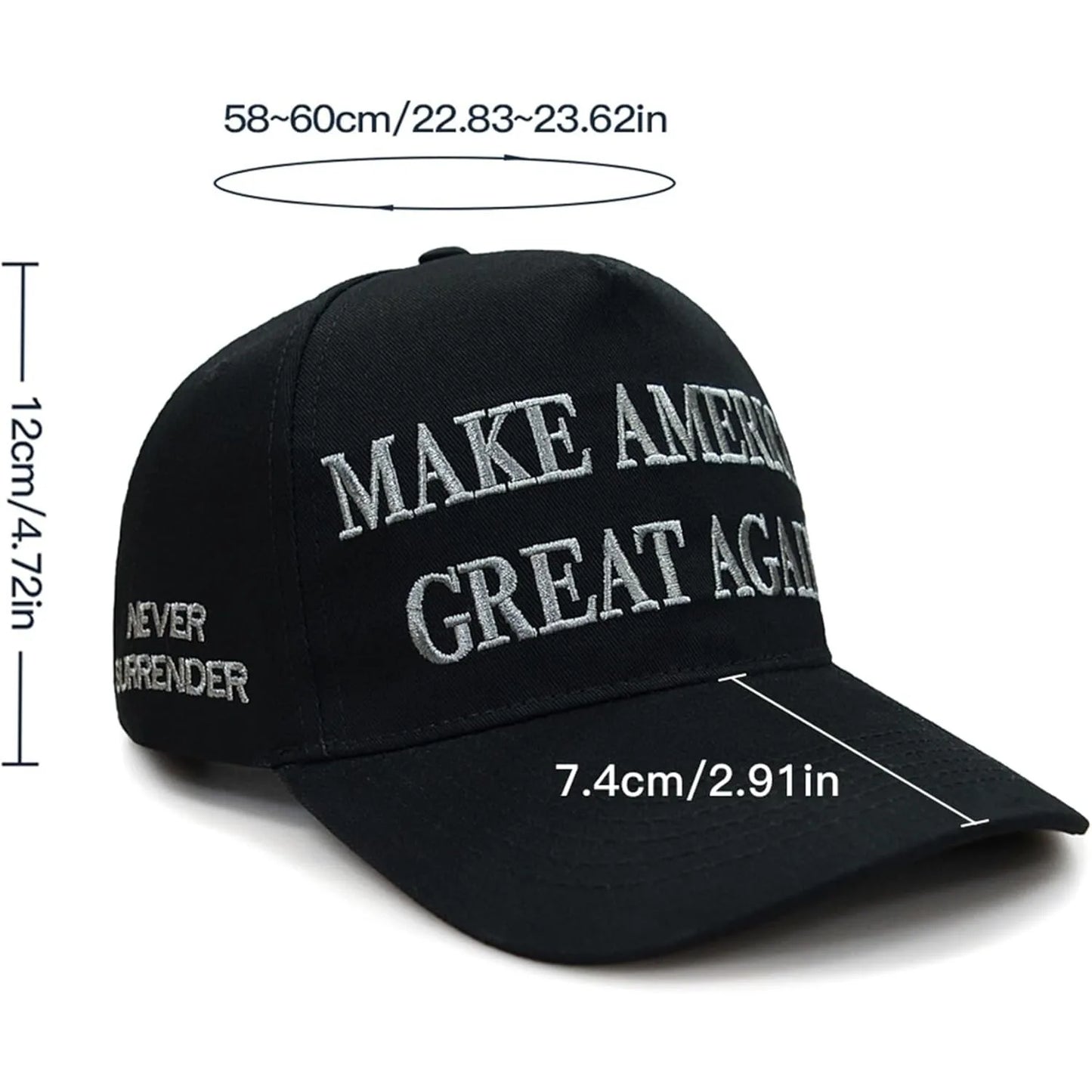 1pc Trump 2024 Make America Great Again Hat Take America Back Hat with USA Flag Embroidery Adjustable Mesh Baseball Cap