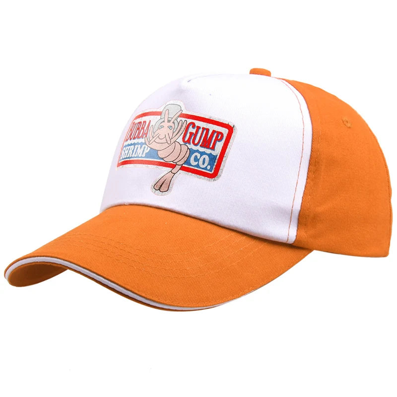 1994 Forrest Gump Men Women Baseball Cap Cotton Fashion Bubba Gump Shrimp Print Snapback Mesh Summer Sun Visor Hat Hot Sale H057