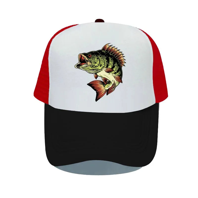 Bass Shark Fishing Deer Hunting Baseball Cap Bass-Pro Outdoor Sun Visor Snapback Hat Adult Green Fisherman Trucker Hats YP025