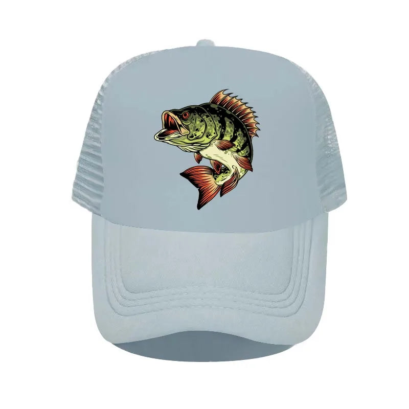 Bass Shark Fishing Deer Hunting Baseball Cap Bass-Pro Outdoor Sun Visor Snapback Hat Adult Green Fisherman Trucker Hats YP025