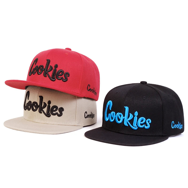 Unisex Cookies Embroidery Hip-hop Hats Spring Autumn Outdoor Adjustable Casual Baseball Caps Sunscreen Hat