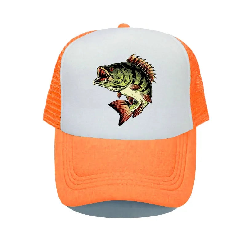 Bass Shark Fishing Deer Hunting Baseball Cap Bass-Pro Outdoor Sun Visor Snapback Hat Adult Green Fisherman Trucker Hats YP025