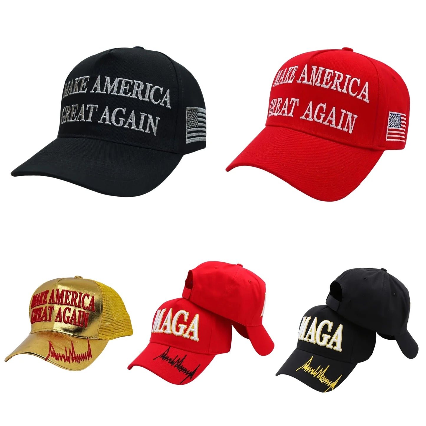 1pc Trump 2024 Make America Great Again Hat Take America Back Hat with USA Flag Embroidery Adjustable Mesh Baseball Cap