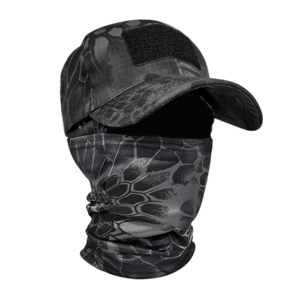 Camo Baseball Caps Sunscreen Breathable Camouflage Balaclava Hat Outdoor Fishing Hiking Hunting Sports Cap Sunscreen Caps