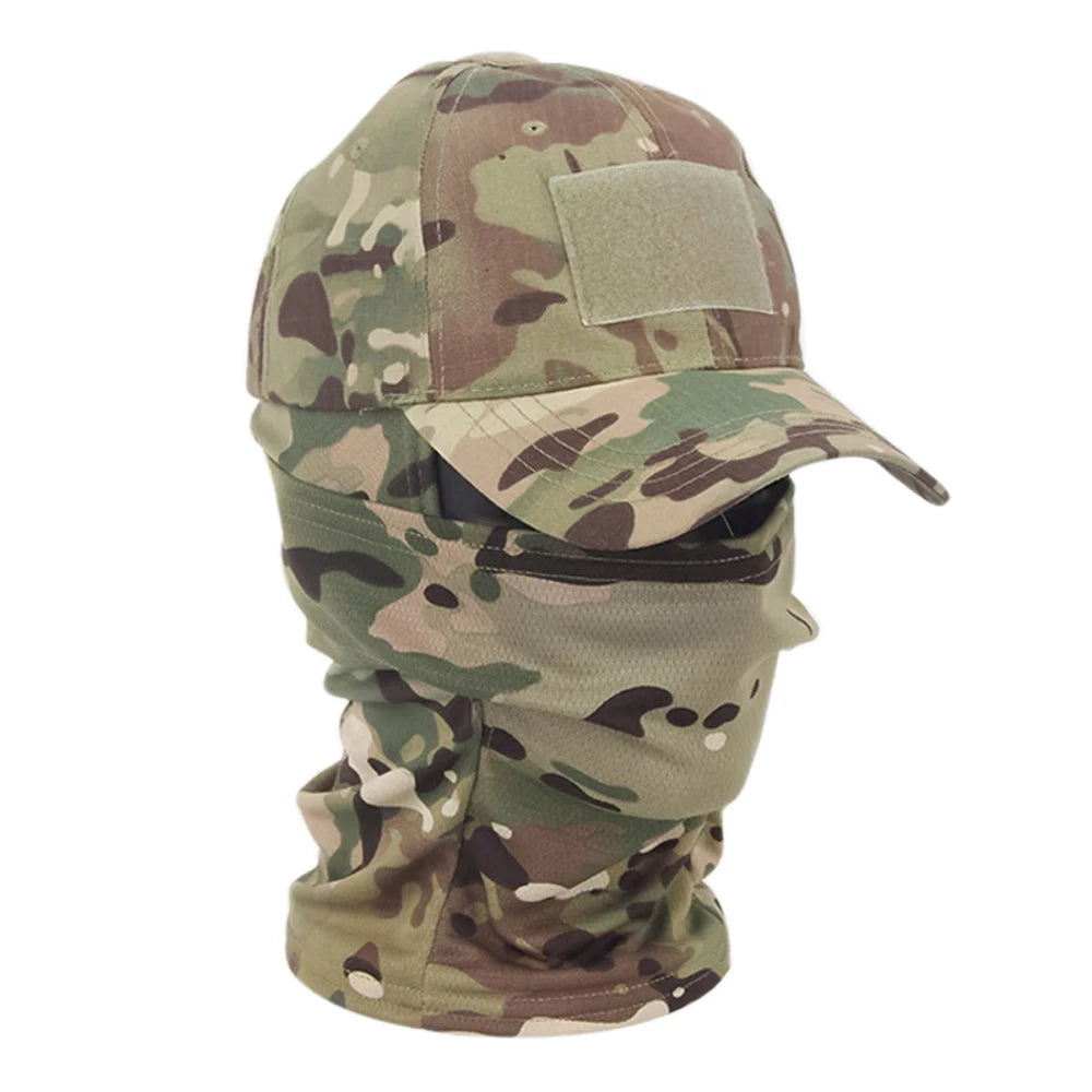 Camo Baseball Caps Sunscreen Breathable Camouflage Balaclava Hat Outdoor Fishing Hiking Hunting Sports Cap Sunscreen Caps