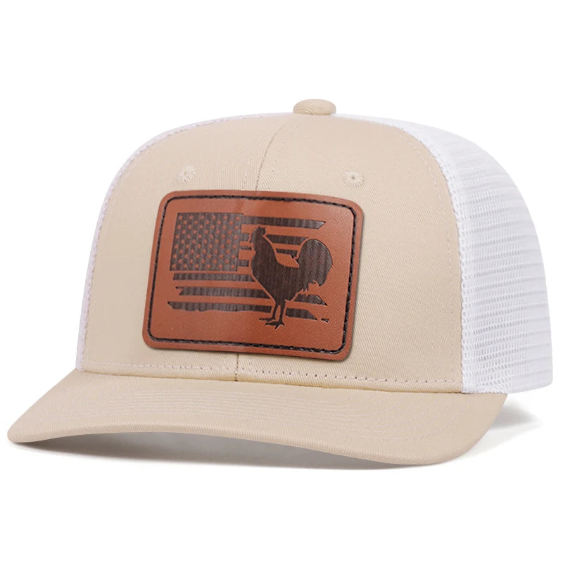 NEW Rooster Skin Label Fashion Duck Tongue Hat Adjustable Sun Shade Truck Cowboy Hat Men's Hip Hop Baseball Hat Snapback Hat