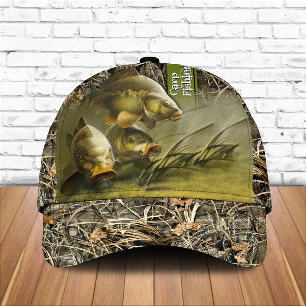 Baseball Cap Love Walleye Bass Carp Fishing Printed Snapback Hats Men Women Adult Hip Hop Headwear Outdoor Casual Sun Visor