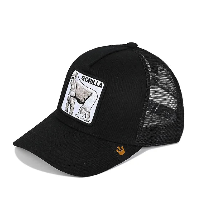 Baseball Caps Men Women Snapback Hip Hop Cap With Fashion Animals Embroidery Summer Breathable Mesh Trucker Caps Streetwear Bone