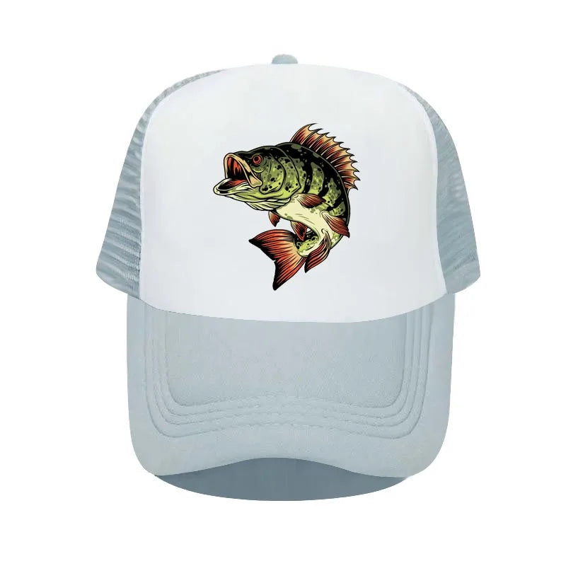 Bass Shark Fishing Deer Hunting Baseball Cap Bass-Pro Outdoor Sun Visor Snapback Hat Adult Green Fisherman Trucker Hats YP025