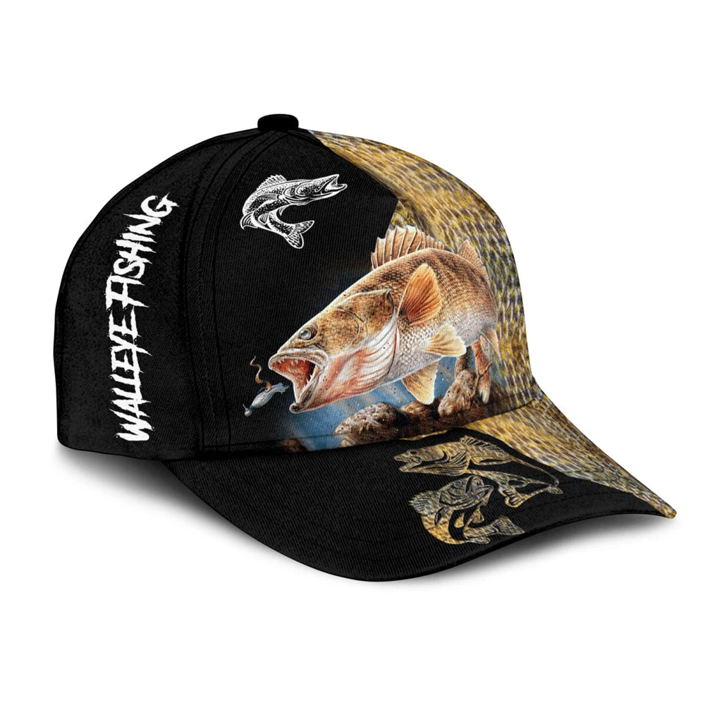 Baseball Cap Love Walleye Bass Carp Fishing Printed Snapback Hats Men Women Adult Hip Hop Headwear Outdoor Casual Sun Visor