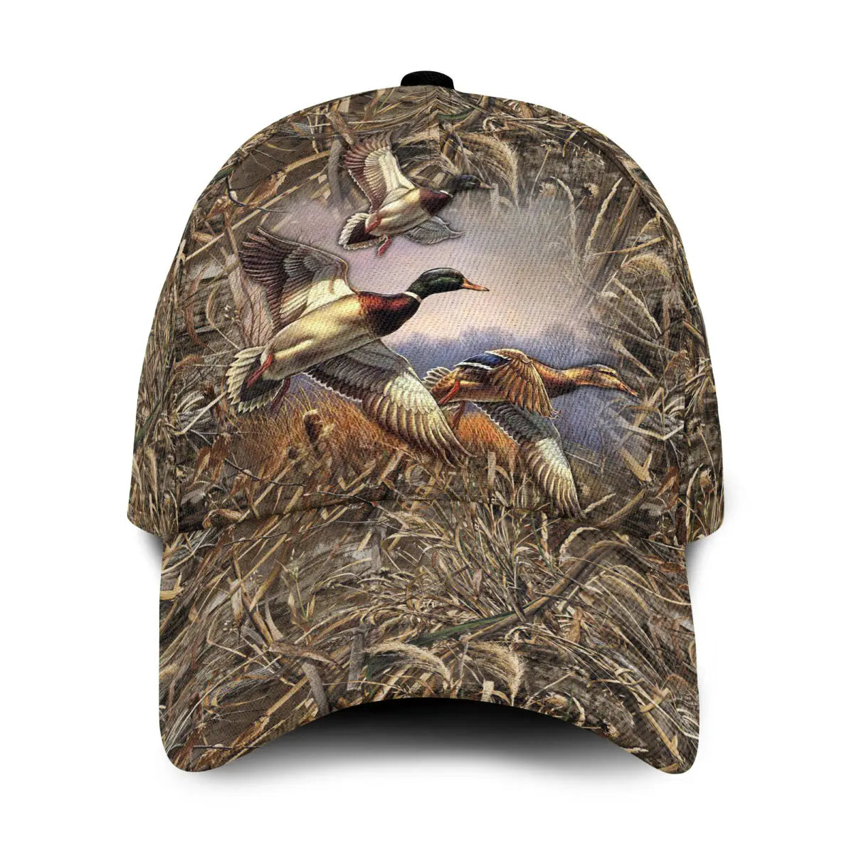 Mallard Birds Wildlife 3D All Over Printed Snapback Hat Men Women Adult Hip Hop Headwear Outdoor Sun Visor Baseball Cap