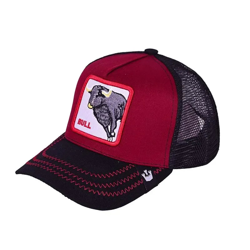 Baseball Caps Men Women Snapback Hip Hop Cap With Fashion Animals Embroidery Summer Breathable Mesh Trucker Caps Streetwear Bone