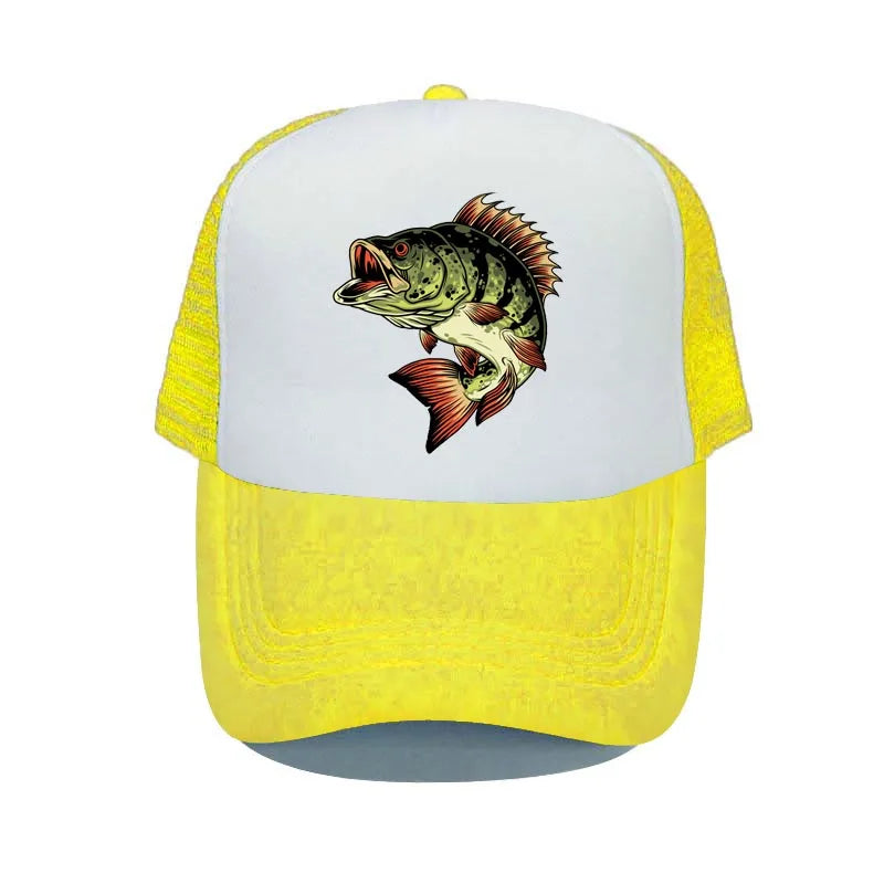 Bass Shark Fishing Deer Hunting Baseball Cap Bass-Pro Outdoor Sun Visor Snapback Hat Adult Green Fisherman Trucker Hats YP025