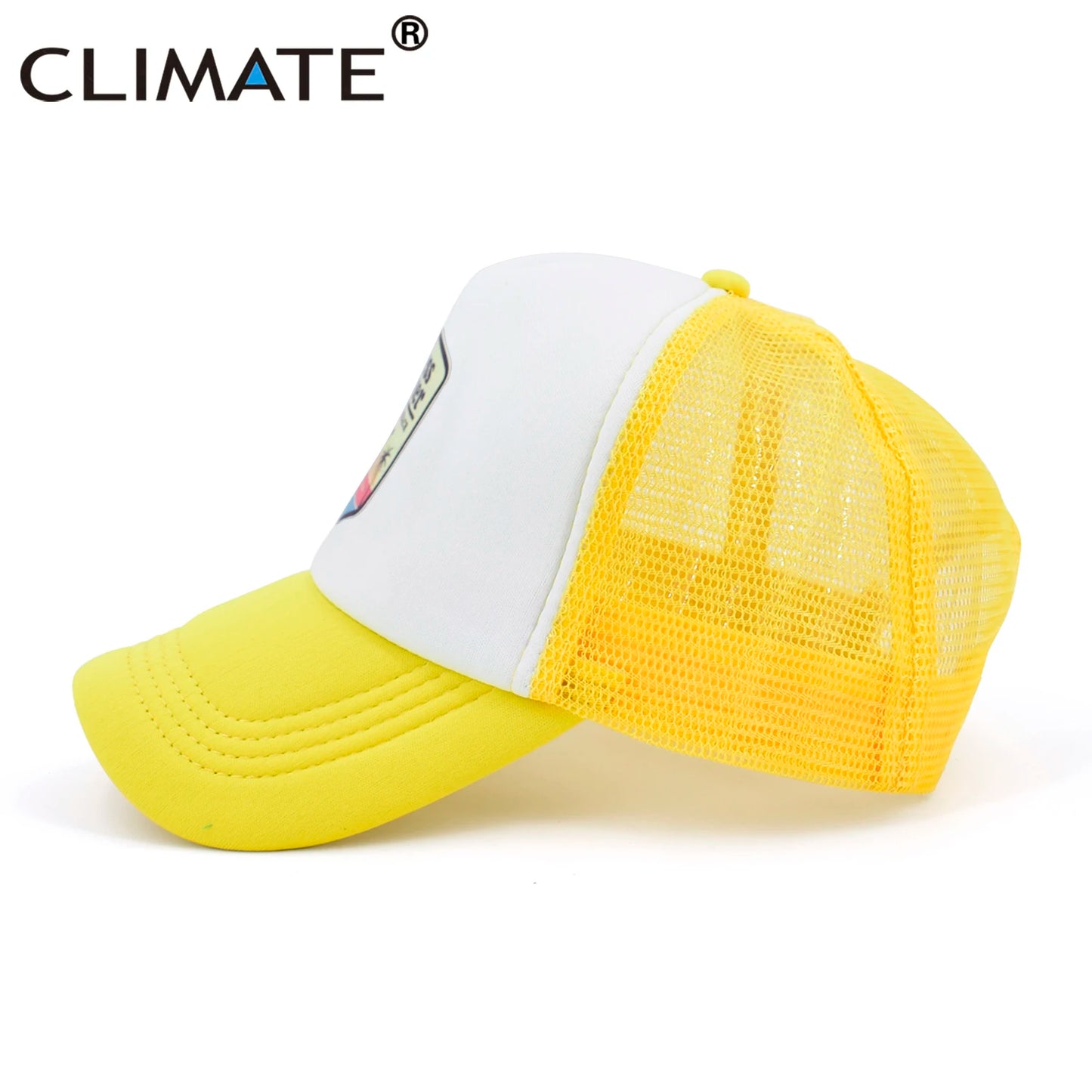 CLIMATE Cool Summer Surfing Trucker Cap Hat Beach Seaside Surfer Caps Sandbeach Holiday Mesh Cap HipHop Hat for Men Women Youth