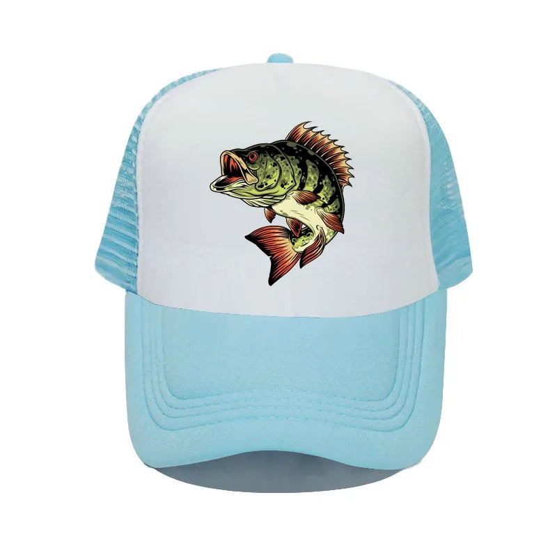 Bass Shark Fishing Deer Hunting Baseball Cap Bass-Pro Outdoor Sun Visor Snapback Hat Adult Green Fisherman Trucker Hats YP025