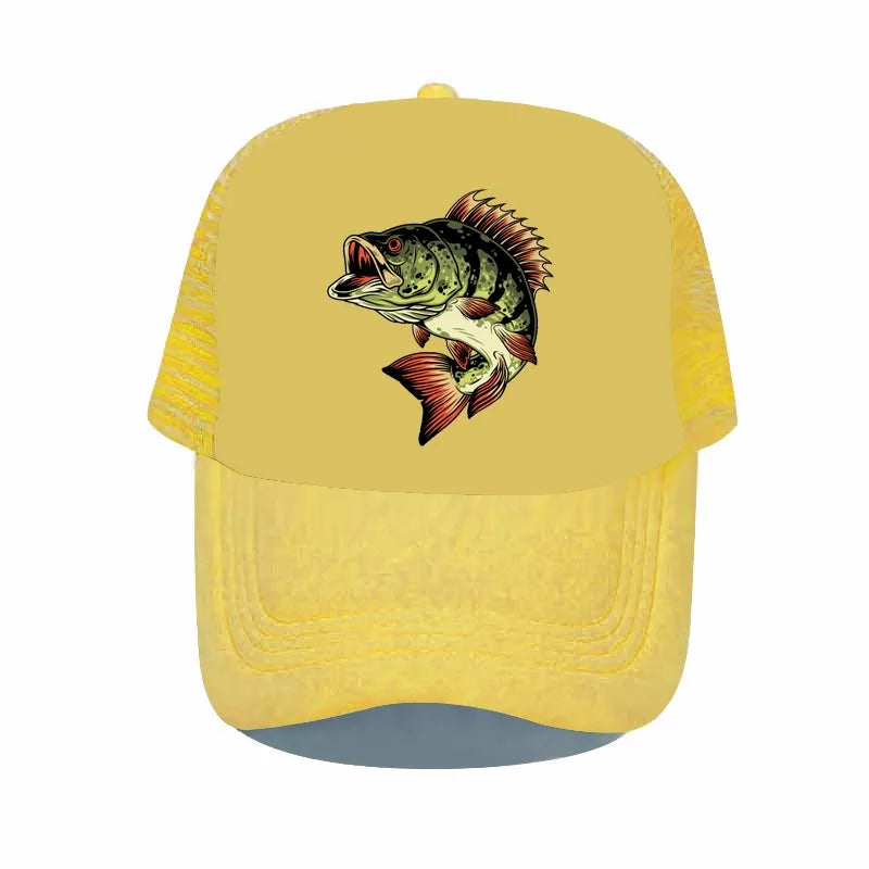 Bass Shark Fishing Deer Hunting Baseball Cap Bass-Pro Outdoor Sun Visor Snapback Hat Adult Green Fisherman Trucker Hats YP025