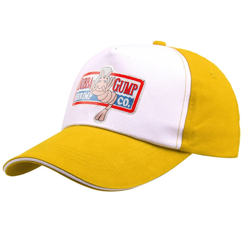 1994 Forrest Gump Men Women Baseball Cap Cotton Fashion Bubba Gump Shrimp Print Snapback Mesh Summer Sun Visor Hat Hot Sale H057