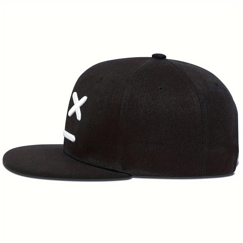 Fashion XX Smiling Face Embroidery Baseball Cap Cotton snapback Hats Adjustable Hip Hop Sport Hats Men Women Outdoor Sun hats