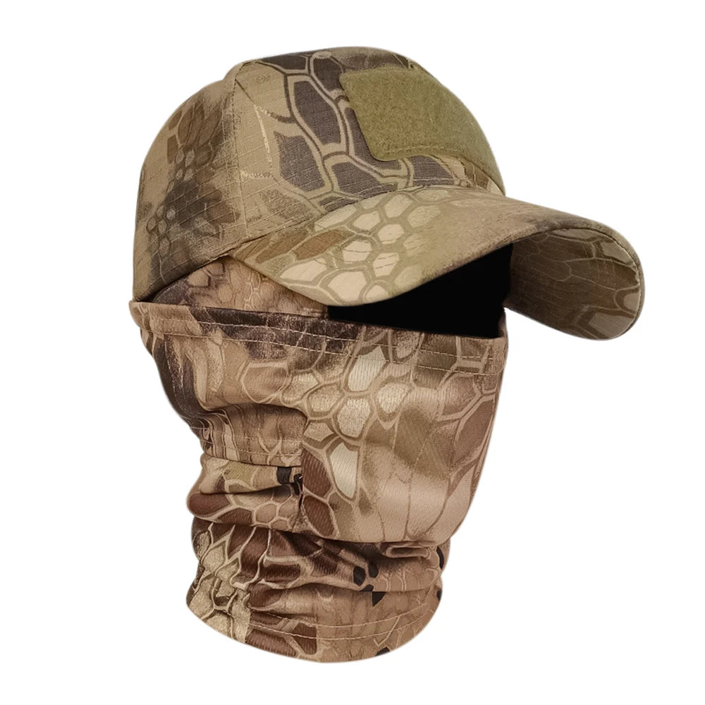 Camo Baseball Caps Sunscreen Breathable Camouflage Balaclava Hat Outdoor Fishing Hiking Hunting Sports Cap Sunscreen Caps