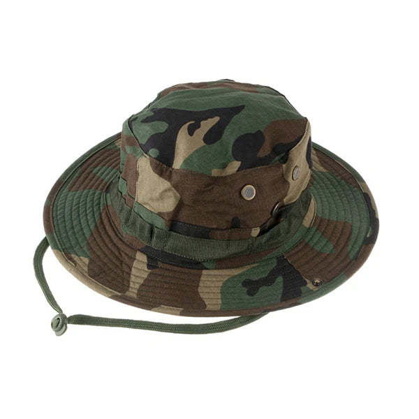 Camouflage Tactical Boonie Hats Camping Climbing Bucket Sniper Hat Men Outdoor Fishing Hiking Cap Sun Protective Boonie Caps