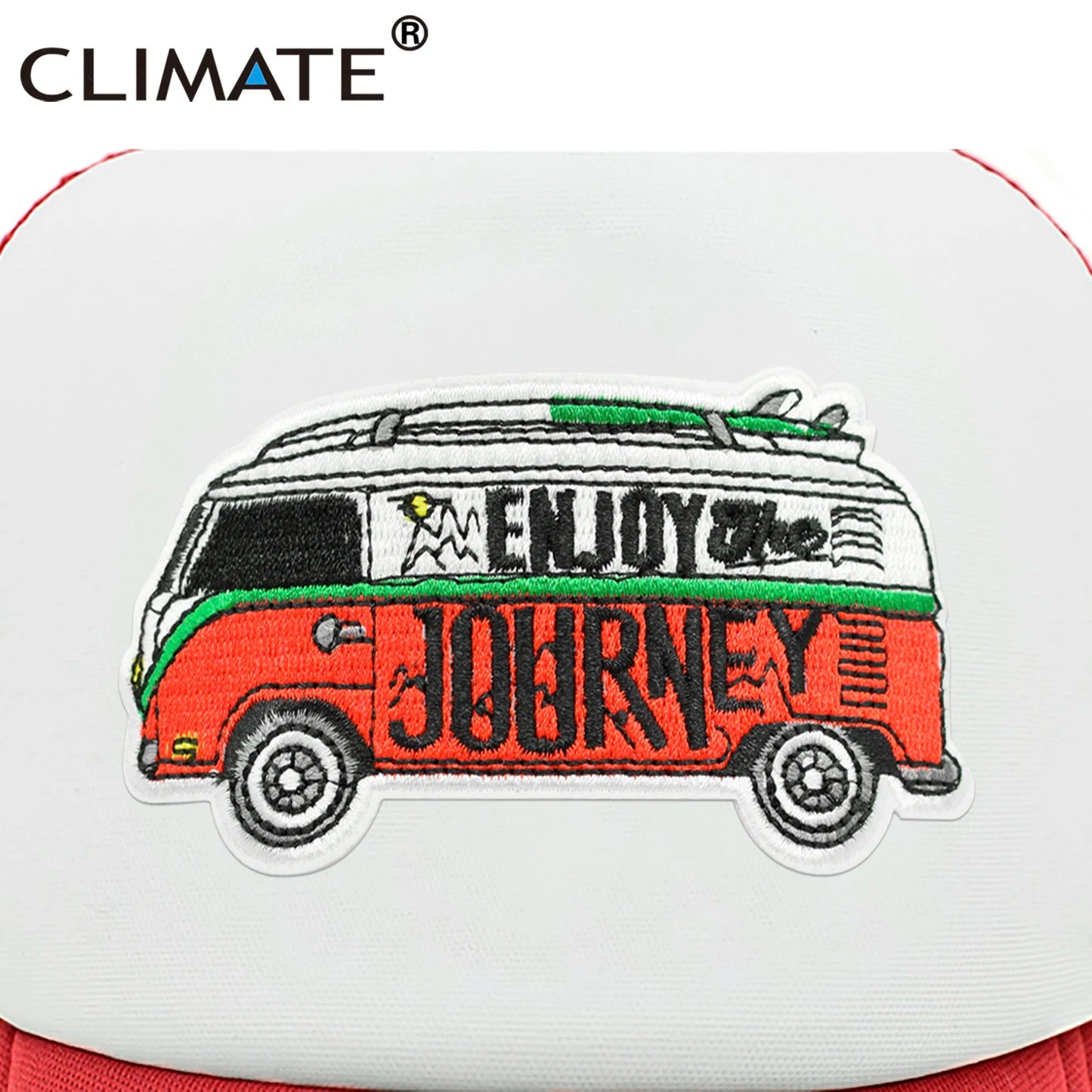 CLIMATE Road Trip Cap Drive Tour Trucker Cap Car Journey Vacation Mesh Cap Hip Hop Summer Hat Caps for Men Family Journey