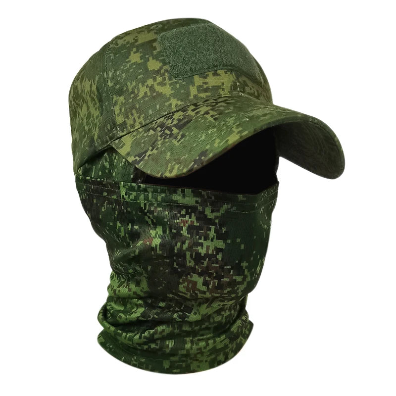 Camo Baseball Caps Sunscreen Breathable Camouflage Balaclava Hat Outdoor Fishing Hiking Hunting Sports Cap Sunscreen Caps