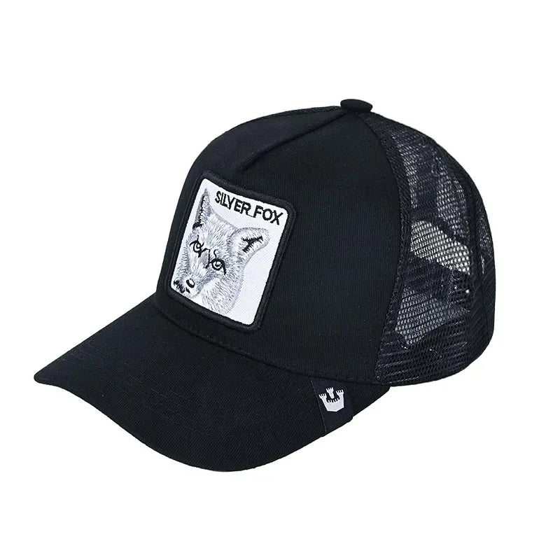 Baseball Caps Men Women Snapback Hip Hop Cap With Fashion Animals Embroidery Summer Breathable Mesh Trucker Caps Streetwear Bone